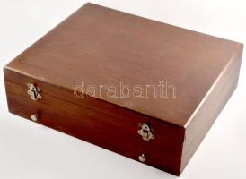 Christofle Boréal 12 személyes evőeszköz készlet, jelzett díszdobozban. Ezüstözött alpakka, jelzett,...