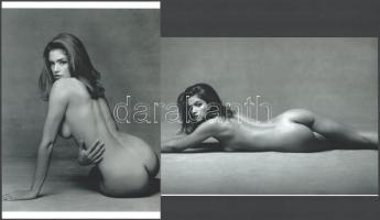 cca 1988 Cindy Crawford, mint fotómodell, 2 db modern nagyítás, jelzés nélkül, 21x15 cm