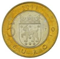 Finnország 2011. 5E bimetál "Tavastia" kapszulában T:AU,XF
Finland 2011. 5 Euro bimetalli...