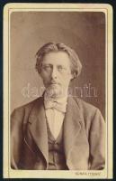 cca 1870 Férfiportré, vizitkártya Kozmata Ferenc pesti műterméből, alja vágott, 10x6,5 cm