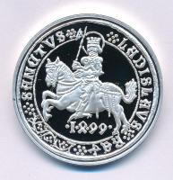 DN "A legértékesebb magyar érmék - II. Ulászló ezüst guldinerének replikája" ezüstözött Cu emlékérem kapszulában, "COPY" jelzéssel (40mm) T:PP