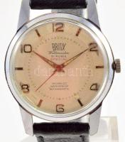 Britix Weltmeister antimagnetic 21 köves karóra, mechanikus, működik, karccal, kissé foltos számlap,...