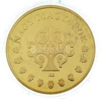 ifj. Szlávics László (1959-) 2011. "Nagy Magyarok / Szent István" aranyozott Cu emlékérem ...