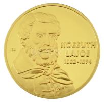 ifj. Szlávics László (1959-) 2011. "Nagy Magyarok / Kossuth Lajos" aranyozott Cu emlékérem kapszulában (40mm) T:PP