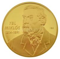 ifj. Szlávics László (1959-) 2011. "Nagy Magyarok / Ybl Miklós" aranyozott Cu emlékérem kapszulában (40mm) T:PP