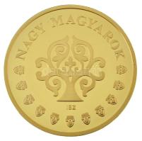 ifj. Szlávics László (1959-) 2011. "Nagy Magyarok / Árpád fejedelem" aranyozott Cu emlékér...