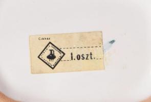 Kerezsi Györgyi Ikebana váza. Mázas kerámia, jelzett, hibátlan 18x17 cm