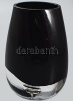 Skandináv design váza. Többréteű, formába öntött, hibátlan, m: 13 cm