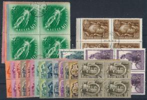 1950-1953 4 klf sor négyestömbökben (16.200) / 4 sets in blocks of 4