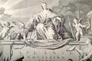 1779 Antonio Zatta (kb. 1757?1797) : Atlante Novissimo c. atlaszának címlapja. Giuliano Zuliani rézm...