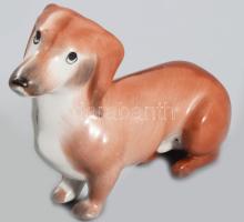 Aquincum tacskó. Jelzett, kézzel festett, hibátlan, 11x7 cm