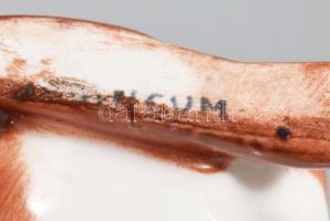 Aquincum tacskó. Jelzett, kézzel festett, hibátlan, 11x7 cm