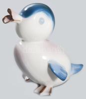 Aquincum aquazur kacsa figura. Terv.: Ősz Szabó Antónia. Jelzett, hibátlan, m: 12 cm