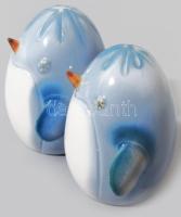 Aquincum aquazur pingvin pár. Terv.: Ősz Szabó Antónia. Jelzett, hibátlan, 10,5x6,5 cm /// Aquincum ...