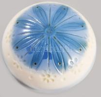 Aquincum aquazur ékszeres doboz. Terv.: Ősz Szabó Antónia. Jelzett, hibátlan, d: 6,5 cm