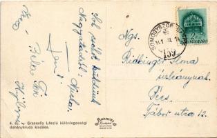 1941 Nagyatád, I. parkrészlet. Grasselly László kiadása + "SOMOGYSZOB - BARCS 159." vasúti...