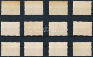 Kínai Népköztársaság 1960 Aranyhalak Mi 534-545 (Mi EUR 1.200.-) (barnás gumi / brownish gum)