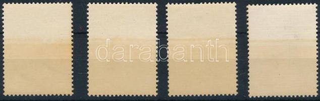 Kínai Népköztársaság 1960 Nemzetközi nőnap Mi 518-521 (Mi EUR 80.-) (barnás gumi / brownish gum)