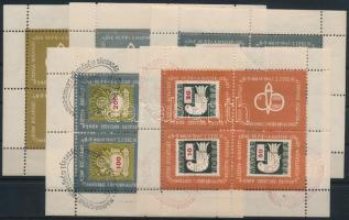 1946 Magyar-szovjet művelődési társaság 5 db levélzáró kisív