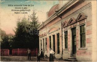 Alváca, Vata de Jos (Hunyad); Gyógyfürdő, bejárat a parkba. Berkovits kiadása / Intrarea in parc / spa, entrance to the park (fl)