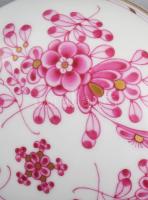 Herendi waldstein purpur mintás bonbonier. Jelzett, hibátlan, d: 11,5 cm