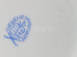 Herendi waldstein purpur mintás bonbonier. Jelzett, hibátlan, d: 11,5 cm