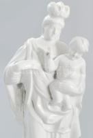 Herendi Toporci Madonna. Terv.: Gácser Kata. Fehérmázas, jelzett, hibátlan, m: 24,5 cm