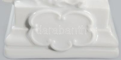 Herendi Toporci Madonna. Terv.: Gácser Kata. Fehérmázas, jelzett, hibátlan, m: 24,5 cm