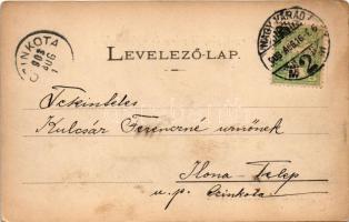 1903 Nagyvárad, Oradea; Latin szertartású püspöki palota és székesegyház. I. D.K.F.E. 12. / bishop&#...