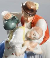 Herendi locsolkodók. Jelzett, kézzel festett, hibátlan, m: 25 cm