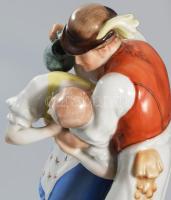 Herendi locsolkodók. Jelzett, kézzel festett, hibátlan, m: 25 cm