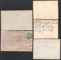 cca 1915-1930 Katonai csoportképek, 5 db, közte feliratozottak, az egyik hátoldalán aláírásokkal