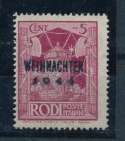 Német II. világháborús Inselpost / Rhodos 1944 Mi 12 I. garancia nélkül (Mi EUR 280.-)