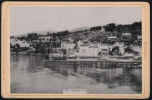 ca 1890 Abbazia, Quaranero Keményhátú kabinetfotó Stengel. 16x11 cm