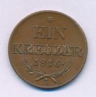 Ausztria 1816A 1kr Cu T:XF Austria 1816A 1 Kreuzer Cu C:XF Krause KM#2113
