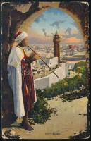 1917 Tábori posta képeslap / Field postcard "K.u.K. ETAPPENPOSTAMT 348" , "K.u.K. KRI...