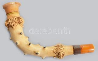 18 darab klf pipa, közte kvalitásos darabokkal, elefántcsont, stb
