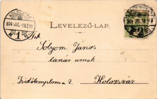 1904 Nagyvárad, Oradea; Bémer tér, Wagner, Wallerstein Fülöp fiai, Kádár János üzlete, drogéria. Hel...