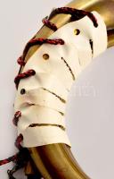 Bronz vadászkürt, 20x37 cm