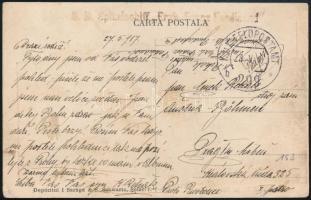 1917 Tábori posta képeslap / Field postcard "K.u.K. FELDPOSTAMT / 299" , "S.M. Spitalschiff Erzh. Franz Ferdinand"