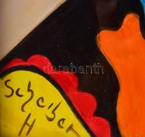 Scheiber H jelzéssel: Hölgy portréja. Vegyes technika, karton, üvegezett fakeretben. 35,5x28 cm