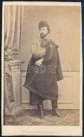 Bignio Lajos (1839-1907) olasz származású magyar és osztrák operaénekes (bariton) vizitkártya fotója Simonyí műterem 7x9 cm  CDV photo of Luigi Bignio (1839-1907), Hungarian and Austrian opera singer (baritone) of Italian origin, Simonyí studio, 7x9 cm