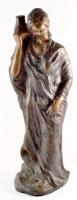 Dien Gizella (1906-2010): Nő korsóval. Jelzett, bronz, m: 44,5 cm