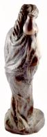 Dien Gizella (1906-2010): Nő korsóval. Jelzett, bronz, m: 44,5 cm