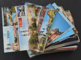 200 db MODERN megíratlan színes magyarországi város képeslap / 200 modern unused coloured Hungarian town postcards