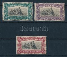 1918 Mi 59-61 (Mi EUR 90.-)