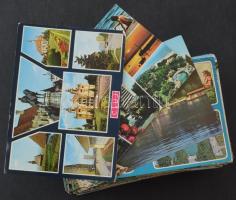 200 db MODERN színes külföldi város képeslap / 200 modern coloured foreign town postcards