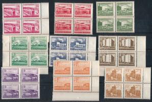 1953 Épületek II. sor négyestömbökben (44.000) / set in blocks of 4