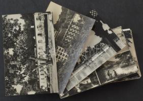 100 db MODERN fekete-fehér kisalakú magyarországi város képeslap / 100 modern black and white Hungarian town postcards
