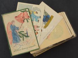 100 db MODERN és RÉGI üdvözlőlap (Képzőművészeti Alap, Művészeti Alkotások) / 100 modern and pre-1945 greeting postcards